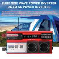 500W/800W Power Inverter DC 12V To AC 220V 230V Transformer with 4 USB EU Socket Charge with LED Display for RV Phone Car - details 2