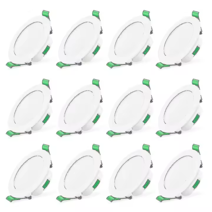 12PCS 7W Blanco Led Downlight empotrado Luces de techo Slim Spot Light - 1