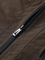 Chaqueta De Negocios Casual Para Hombre Cierre De Zipper Delgado Primavera Otoño Estilo Sencillo Solido Moda Chaqueta Maleza - details 5