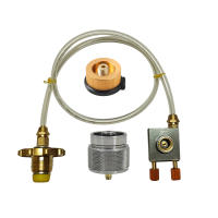 Adaptador De Recarga De Estufa De Gas Para Camping En Asia Adaptador De Tanque De Propano Para Exterior Quemador De Cilindro Plano - details 1
