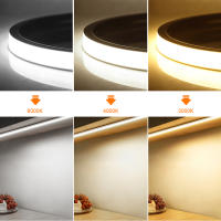 Tira De LED COB Con Sensor De Movimiento PIR Luz Neón Silicona Impermeable 5V Para Cocina Armario Cama Noche Lámparas - details 3