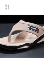 Zapatillas De Verano Para Hombres Estilo Hong Kong Cómodas Y Modernas Sandalias De Playa Con Dedos Descubiertos Para Uso Exterior Parejas - details 3