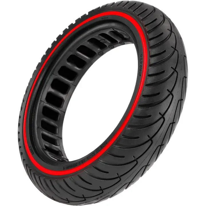 Rueda Maciza 10x2.5 Pulgadas (Llanta ancho 45mm)Antipinchazo para Patinete Eléctrico,Goma Sólida, Neumático Sólido para Ninebot Segway MAX G30 G30P G30LP, Kugoo M4 M4Pro F40/,hiboy S2 Max / max3 / Titan Pro / Titan / gotex G4 / g Max,10 Pulgadas 60/70-6.5 - 1