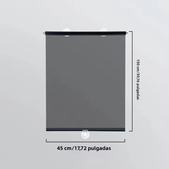 Cortina De Sol Para Coche Universal Cubierta De Ventana Lateral Automática Retractil Telescopio Bloqueo Automotriz Isolante De Sol Con Capa De PVC Moderna - 1