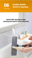 Limpia Ventanas Extensible 72-226CM Herramienta De Limpieza Doméstica Con Escobilla De Limpieza De Vidrio Y Raspador De Silicona Mango De Aluminio Para Baño Y Cocina - details 20