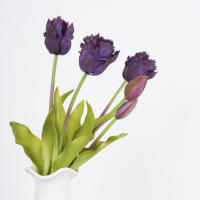 Nueva Parroquial Ola Tulipán De Silicona Flores Artificiales Suaves Y Cómodas Arreglo Floral Decoración Para Hogar Y Sala De Estar - details 11