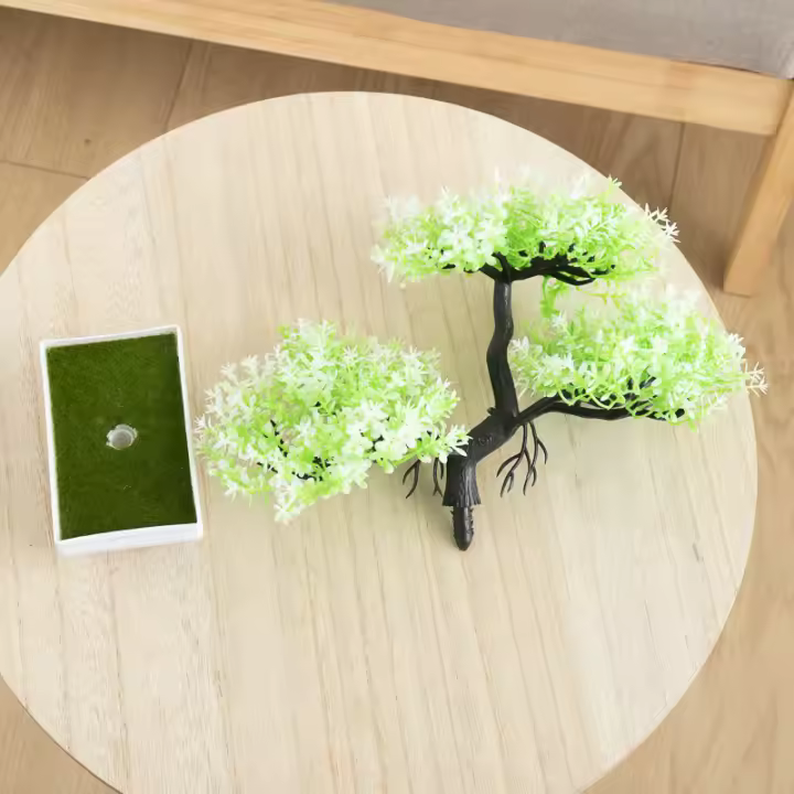 Kahaul Árbol De Bonsái Artificial Flores De Plástico Decoración Para El Hogar Y La Oficina Decoración De Boda Y Fiestas - 1