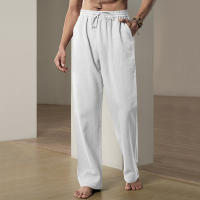 Pantalones deportivos casuales sueltos de lino transpirables de hip-hop para hombre de nueva tendencia de primavera y verano - details 3