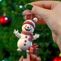 Colgante De Navidad En Forma De Hombre De Nieve Cartoon Decoración Para Casa Jardín Árbol De Navidad Fiesta Colgante De 1 Pieza - details 8