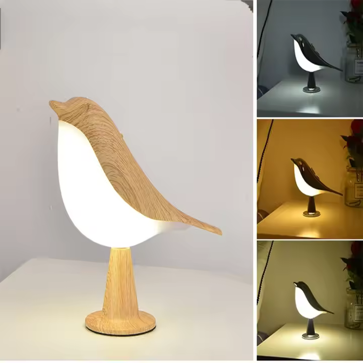 Lámpara De Noche LED Magpie Moderna Y Sencilla Con Control Táctil Y 3 Colores Luz De Mesa Para Dormitorio Decoración Del Hogar - 1