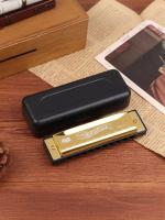 Harmonica De Metal Para Principiantes Y Niños Regalo Con Estuche Diatónica De 10 Agujeros En Do Clave C - details 21