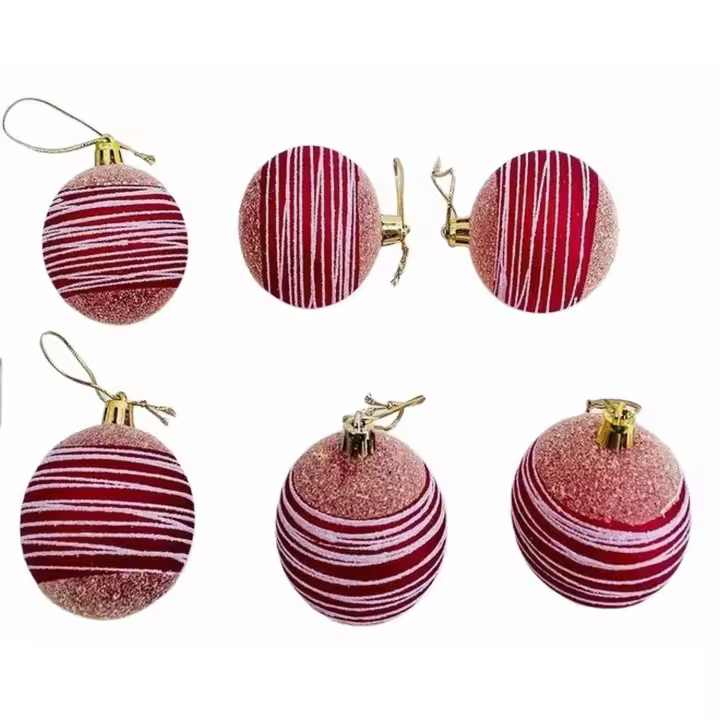 Gerimport Set 6 Bolas Navidad 6 Cm Decoración Original Alta Calidad - 1