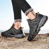 Zapatillas De Senderismo HIKEUP Para Hombre Transpirables Con Amortiguación Antideslizantes Deportivas De Montaña Exterior Zapatos De Correr Y Trekking - details 21