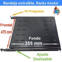Bandeja extraible para racks de 60 cm fondo. TRICOM - details 2