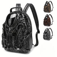 Mochila Creativa Y Única Diseño De Personalidad Cyberpunk Hombro Para Hombres Y Mujeres Material PVC Con Lining De Poliéster - details 0