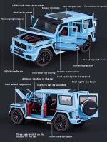 Nueva Modelo De Coche De Aleación Benz G800 a Escala 1:18 Con Sonido Y Luz Juguete De Retroceso Para Niños Decoración Colección Regalo SUV Todoterreno - details 1