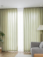 Cortinas De Matcha Verde Japonés Para Primavera Y Verano Cortinas De Lino Transparentes Cortinas Opacas Lujo Para Dormitorios Estilo Moderno 100% Poliéster Sin Funda - details 12