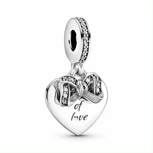 Charm PandoraCorazón  Bow & Love 799221C01 - 1