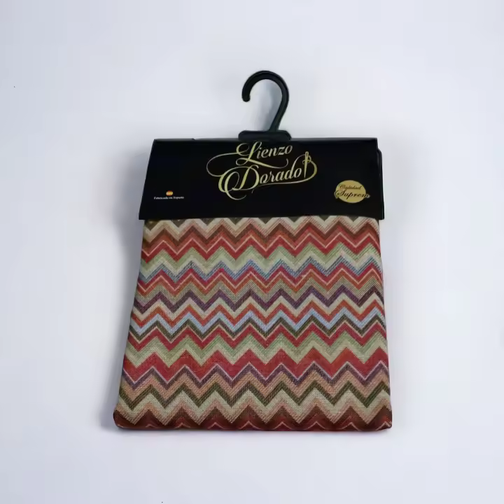 Cortina para Puerta Exterior: Elegancia y Protección para tu Entrada en la Calle 140x260cm - Zigzag en Rojo | Mercatienda - 1