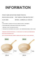 Sartén Antiadherente Grande 28cm Para Frying Pan Wok Pan Ideal Para Asado Y Tortitas Compatible Con Inducción Y Fogón Ecológico Sin Tapa - details 2