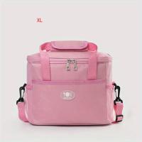 Bolsa De Almuerzo Aislada Reutilizable Y Congeladora Para Oficina Escuela Pícnic Playa Con Correa De Hombro Ajustable Apta Para Niños/Adultos - details 11