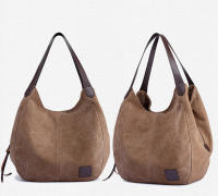 Bolso De Hombro Para Mujer Yogodlns Vintage De Lona Gran Capacidad Bolso Casual Con Manija Nueva Moda Bolso De Compras Para Dama - details 10