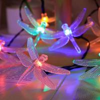 Luces Solares De Libélula Para Jardín 6LED Impermeables Con Palito Para Decoración De Camino Patio Exterior - details 2