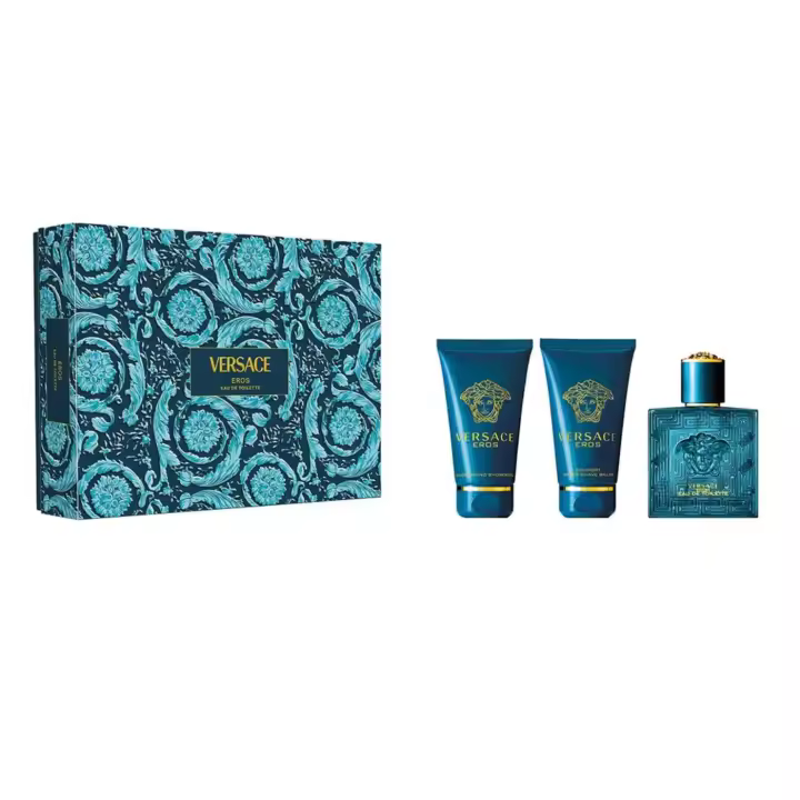 Versace Eros - Estuche Para Hombre Eau de Toilette + After Shave + Gel de Ducha - 1