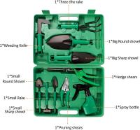 Juego de herramientas de jardinería de 10 piezas, Kit de herramientas de jardinería con Pala, herramientas de jardinería con ESTUCHE DE Transporte - details 1