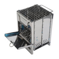 Estufa De Camping Ultraligera De Acero Inoxidable Portátil Para Exteriores Estufa De Madera Plegable Asador De Carbón Para Cocinar - details 2