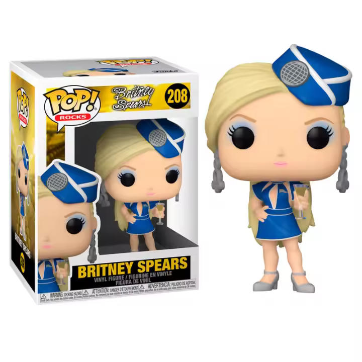 FUNKO POP! BRITNEY SPEARS - AZAFATA, 52033, Nº208, TIENDA CON LICENCIA OFICIAL - 1