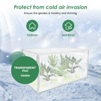 Casa De Hierbas Verde Plástico PVC Transparente Para Exterior Con Puerta De Ventanasdores Portátil Mini Jardín Accesorios - details 13