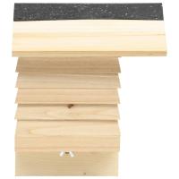 vidaXL Hotel para abejas de madera maciza de abeto 22x20x20 cm - details 2
