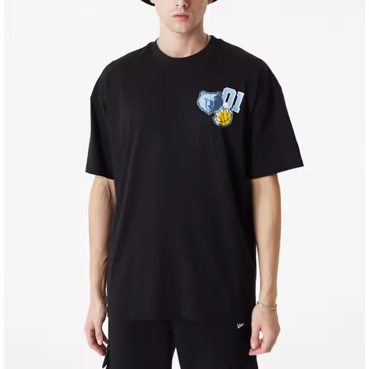 Camiseta Memphis Grizzlies New Era "Arch Wordmark Oversized" - 1