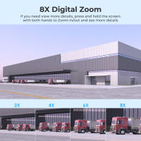 Cámara De Seguridad IP Exterior 8MP 8X Zoom Wifi HD Vigilancia Nocturna Automática Seguimiento Humano Monitorización Cámara De Vigilancia Inalámbrica Con Visión Nocturna Y Alarmas - details 5