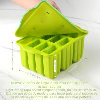Molde De Helado De Silicona Mini Con Palitos De Madera Para Verano Herramientas De Helados Eco-amigables Y Personalizables - details 2