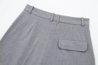 Traza Elegante Conjunto De Pantalones Solids Para Mujer Verano 2024 Sin Mangas Cuello En V Botones Vestido Top + Shorts De Cintura Alta Vintage - details 17