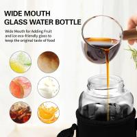 Botella De Agua De Vidrio Borosilicato De 32 Oz Con Infusor De Té De Acero Inoxidable Transparente Para Uso Doméstico - details 1