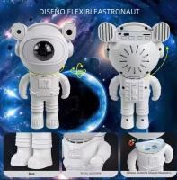 Proyector De Astronauta Y Estrellas Bluetooth LED Luz De Ambiente Para Dormitorio Aurora Lámpara Nocturna Con Altavoz Accesorios Para Speaker - details 2