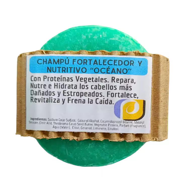 Champú Sólido Fortalecedor y Nutritivo. Proteínas Vegetales. Pumarshop Cinnia Natura. Fragancia Océano - 1