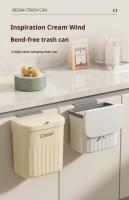 Bandeja De Cocina Con Porta Chatarra Montada En La Pared Recipiente De Basura Ecológico PP De 8.5/12L Con Tapa Para Armario Debajo Del Grifo - details 0