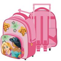 Trolley Princesas Pequeña Infantil, Mochila Carrito Princesas, Mochila Carro Princesas, Color Rosa, 36 x 24 x 12 cm, Arditex - Kiglam - details 0