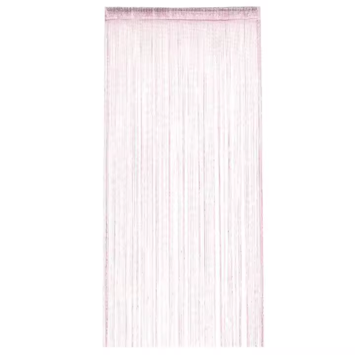 Cortina De Lujo Con Línea Brillante Y Borlas Para Puerta Y Ventana Divisor De Habitación Decoración Del Hogar Cortinas 2024 1 Panel 100% Poliéster Moderno - 1
