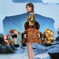 Toalla De Playa De Verano Para Niños I-Ice Age Dibujos Animados Absorbente Y Grande Microfibra Para Baño Piscina Viajes - details 7