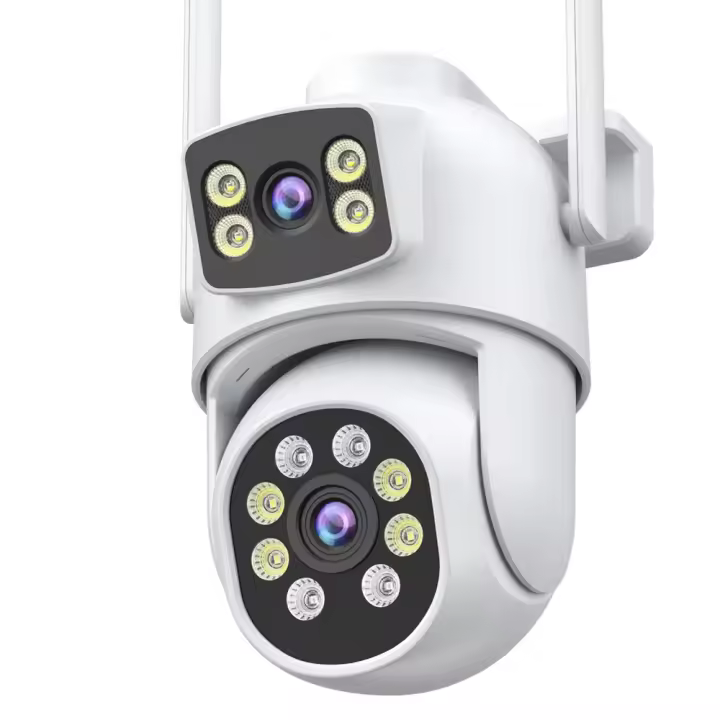 Cámara De Seguridad IP WiFi PTZ 10MP 5K Con Visión Nocturna Dual Pantalla Protección Dual Lente Montaje En Pared O-KAM pro - 1