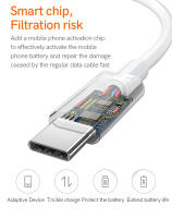 Cable USB C Para Cargador 1M 5Pcs/Lot Alta Velocidad Tipo C Adecuado Para Android Carga Rápida Cable Para Teléfono Móvil - details 1
