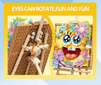Bloques De Construcción 3D SpongeBob SquarePants Serie Creativa Regalo De Fiestas Para Niños Decoración De Escritorio Bloques De Plástico ABS Tamaño Pequeño Compatible Con Lego - details 4
