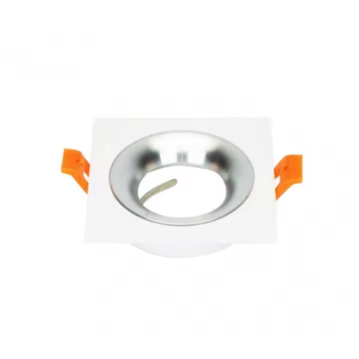 FABRILAMP FAB 14448CU46 | Empotrable Anou 1xgu10 Cuadrado Blanco/cromo 2x9,2x9,2 Cm 8 De Corte.c/portalampara - Diseño Moderno - 1