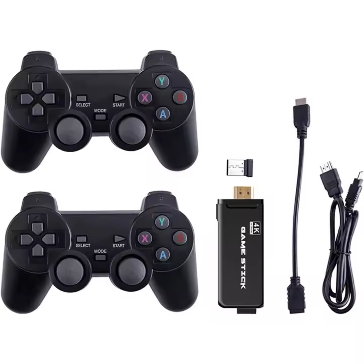 SOMY HDMI 4k Game Stick Sistema De CóDigo Abierto Consola De Videojuegos 64GB 20000 Juego con Dos Controladores InaláMbricos 2.4G - 1