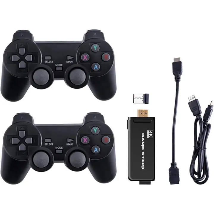 SOMY HDMI 4k Game Stick Sistema De CóDigo Abierto Consola De Videojuegos 64GB 20000 Juego con Dos Controladores InaláMbricos 2.4G - 1